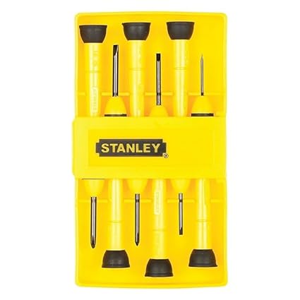 STANLEY 66-052 Bi Material Handle Precision Screwdriver Set (6 Piece)