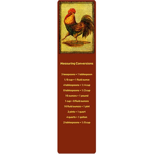 Magic Slice Non-Slip Flexible Cutting Board Gournet Size 12" x 15", 2" x 8", Wake Up Call by Wendy Wegner