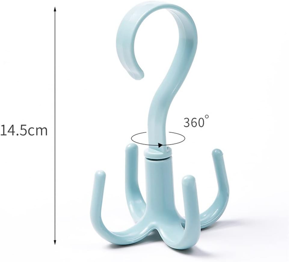 360 Degree Multi-Function Rotating Hook Creative Four-Claw Plastic Hook(D)