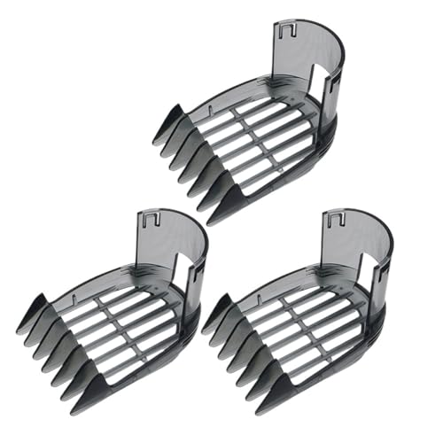 Hair Clipper Comb，Compatible For Philips，QC5510 QC5530 QC5550 QC5560 QC5570 QC5580 Small 3-15MM Replace Razor Blade Head Assembly(3 Pcs)