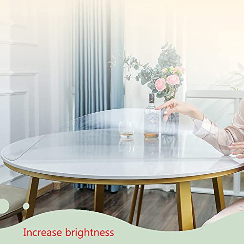 Nappe transparente en PVC 2mm protection haute densité et durable pour table basse - 3