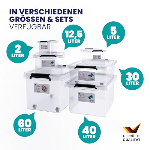 Deuba Aufbewahrungsboxen 4x 5L mit Deckel – Ansicht 7