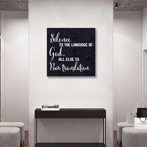 Lienzo motivacional que transforma tu casa en un santuario de paz y silencio 6
