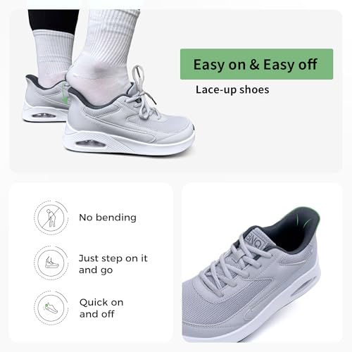 Wide Toe Box Arch Support Walking Shoes for Women Slip On Plantar Fasciitis Sneakers Wide Width Orthotic Shoes Comfortable Tennis Sneakers for Foot Pain Relief Size 6-114