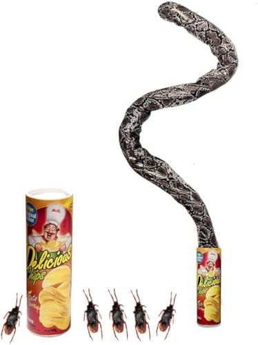 JYOHEY Article de farces de pommes de terre Pop Up Tricky Jouet faux serpent et cafard pour cadeau d'anniversaire Jouet poisson d'avril