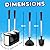 UMIEN Toilet Brush and Plunger Set 18-in - Updated 2025 No-Rust - Stainless Steel Design - Long Handles - with Freestanding Canister
