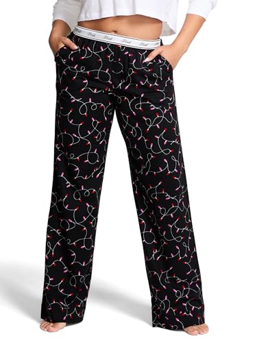 Victoria's Secret PINK Women's Flannel Pajama Pants, Lights, S - image 1
