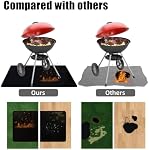 Under Grill Mats for Outdoor Grill, Double-Sided Fireproof Mat, Fireplace Mat Deck Patio Protector, Grill Mat for BBQ, Heat-Resistant Waterproof Oil-Proof Grill Floor Mat (48 x 30 inch)