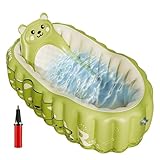 Vasca da Bagno Gonfiabile per - Vasca Portatile Per Bambini Con Stile Cartoon - Accessorio da Bagno Doccia Pieghevole per Spiaggia Campeggio Viaggi immagine