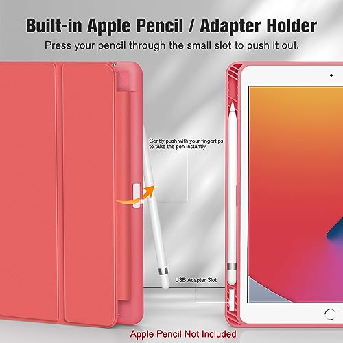 Housse iPad 9e generation rose pour organiser vos cours et notes