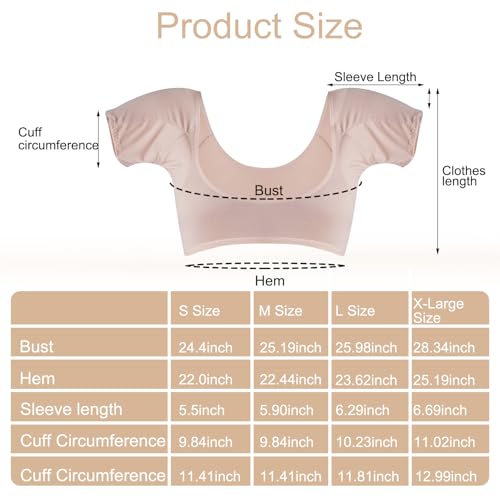 3 Pcs Underarm Sweat Vest Antiperspirant Underarm Pads Reusable Breathable Sweatproof Sleeves for Women Post Surgery Slimming Support3