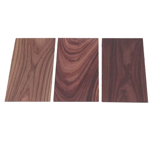3PCS Guitar Headplates Rectangle Rosewood Head Veneer Replacement Musical Instrument Decorative Board