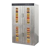 OLMMT 食品乾燥機 業務用 大容量 電気食品乾燥機 フードドライヤー 電気食品脱水機 ステンレススチールトレイ付き、デジタルタイマー、温度制御、凍結乾燥機、野菜、果物、スパイス (80層)