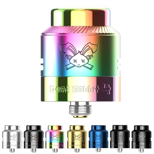 yKizHellvape Dead Rabbit 4 RDA dq΂ Ag}CU[ w׃Cv fbhrbg4 RDA ^N a24mm VO/fAΉ vape jR`t[ LbhȂiRainbowj