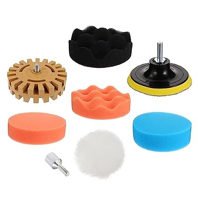 8Pcs Sticker car Decal Remover Tool Decal Removal Eraser dismantling Wheel Car Pinstripe Sticker Cleaner Sticker Removal Disk Rubber Plate car polishing Wheel Rubber