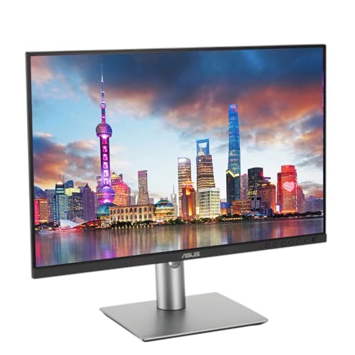 Image of Asus ProArt PA248CRV 24-inch 1920 x 1200 WUXGA Professional Monitor, 2-Pack Bundle with USB-C 96W PD, Daisy Chain DisplayPort, HDMI, USB Hub, Integrated Speakers and Desk Mount Dual Monitor Stand