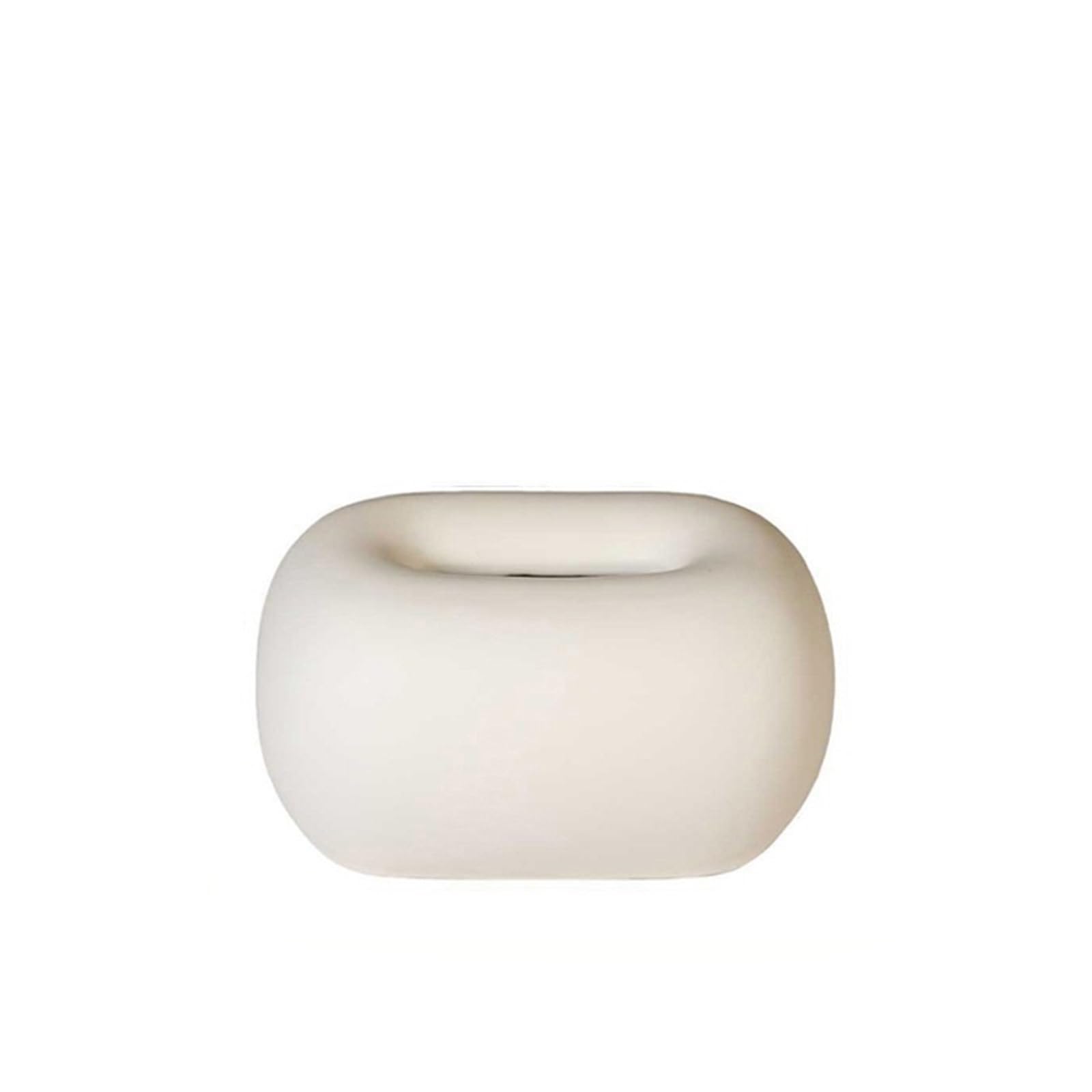 Tissue Case Simple Ceramic Tissue Box Desktop Ornaments Living Room Dining Table Napkin Facial Dispenser Tissue Dispenser(White)