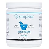 Simplesa Total Health PM Nutrition Powder Blend, Vitamin Blend, Dietary Supplement for Increased Performance, Supports Brain Health, 150g Powder Supplement