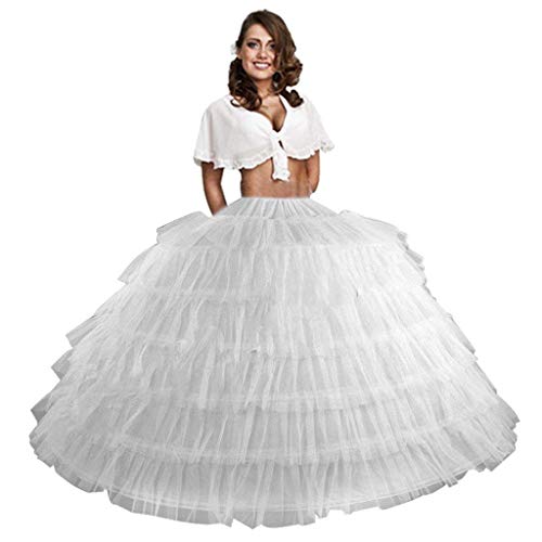 Ieuan Full White Ball Gown Hoops Wedding Accessories Petticoat Underskirt Slips Quinceanera Gown for Wedding Dress