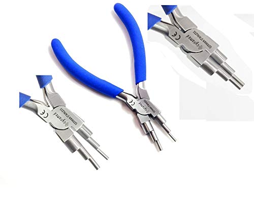 Cynamed BL-03 German Heavy Duty - 6-In-1 Bail-Making Pliers, Loop Sizes 2 – 9 Millimeters, Jewelry Making Supplies thumb #2