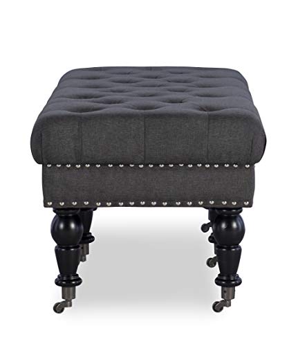 Linon Isabelle Bed Bench, 62-Inch, Black Finish #TOP7