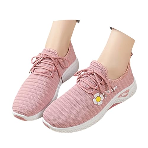Chaussures de course légères femme en mesh noir pour le running d'été - 4