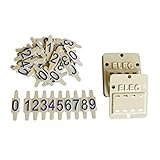  Lot de 10 plaques d\'identification logement