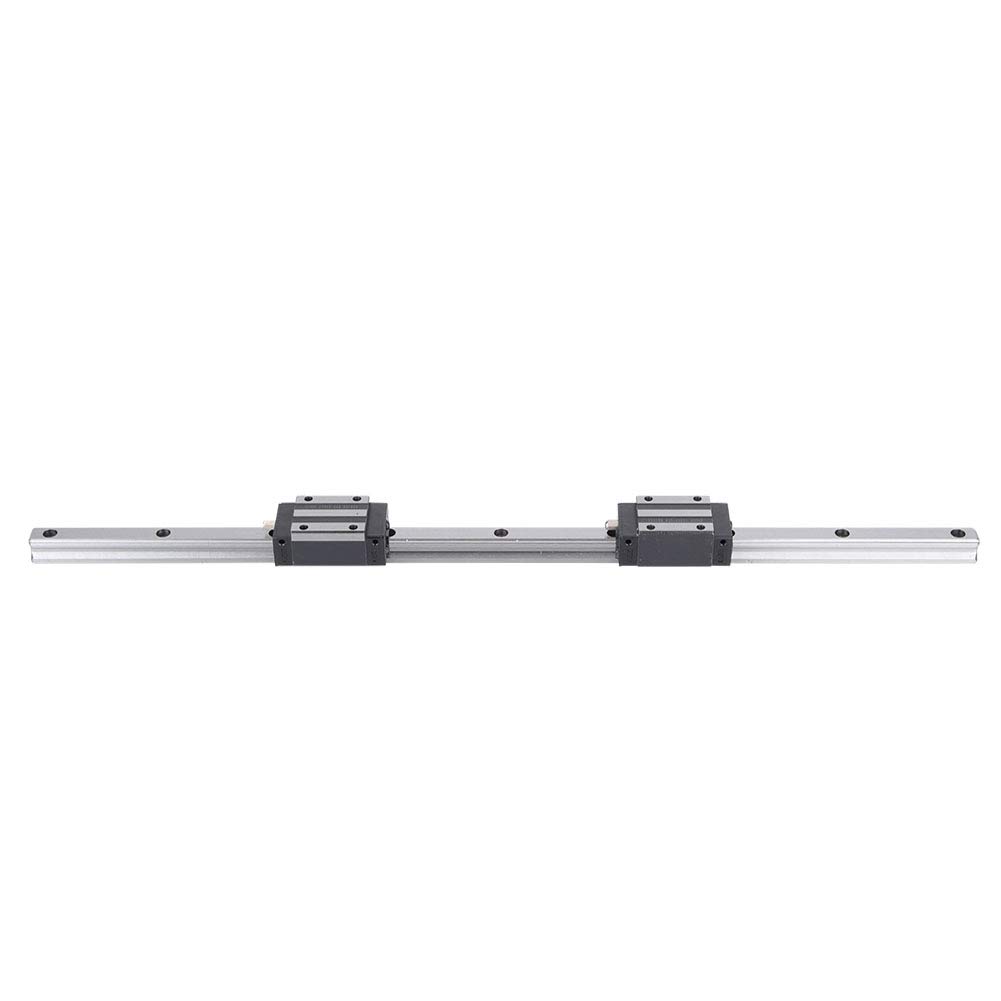 aqxreight 2 szt. Prowadnica Liniowa HG15-500 Mm Z 4 szt. Standardowego Bloku ślizgowego HGH15, Czarny, Błąd Przekracza Z szyną zapewniającą dokładność Prowadnicy, dokładność Wsparcia Wymiany, Szyna