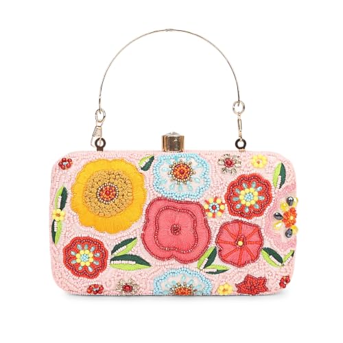 Image of LONGING TO BUY Hand Crafted Designer Box Clutch - Zari Embroidery For Women