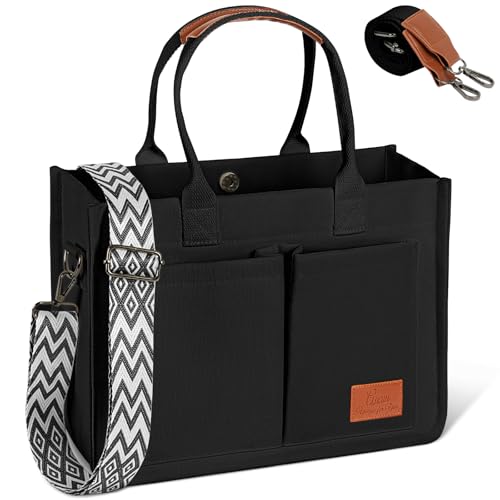 Aucuu Bolso de Lona Tote Bag, Bolso Bandolera Mujer Grande,