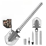 Ｈｕｅｙａｕｓスコップ、多機能シャベル、折り畳み式、緊急ハンマー、サバイバルグッズ、収納バック付き、車載用、ガーデニング用、折り畳み式、ガーデニング用、除雪用、軍用スコップ、雪かき用、緊急ツール、護身用グッズ、高硬度、耐腐食性、小型、キャンプ用品 (小型パイプ 2 段タイプ) [並行輸入品]