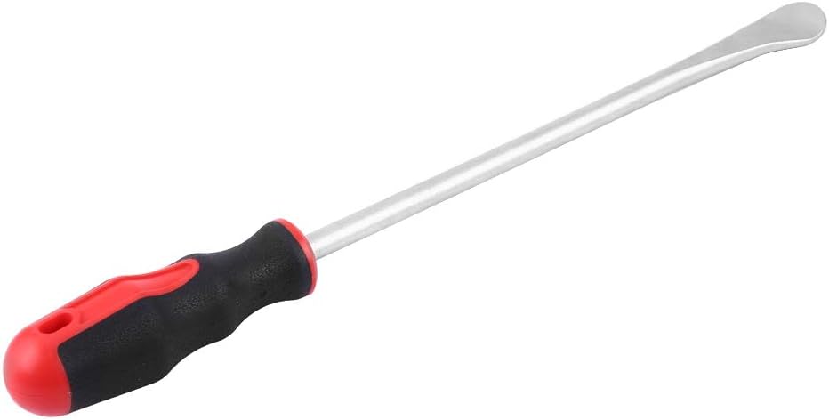 Luocute Tire Spoon Tool, Heavy Duty Steel Tire Lever with Non Slip Handle and Rim Protector, for Motorcycles and Cars
