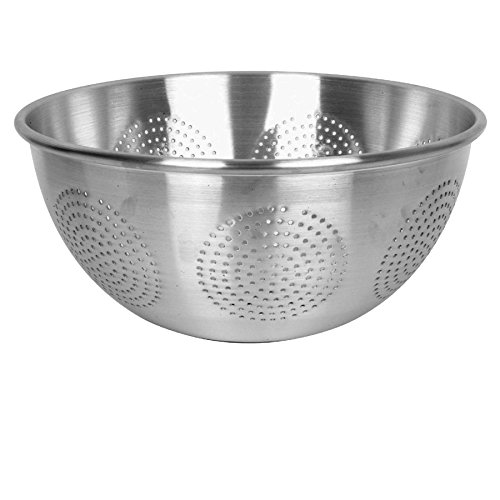 Thunder Group ALSKAC002 Colander, 15 Quart Capacity, Rolled Edge, Perforated, no Handles, Aluminum
