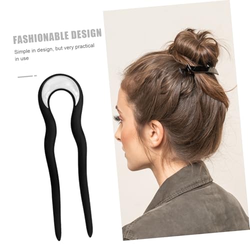 Épingle à cheveux forme U en bois pour fixer les chignons sans abîmer - 7