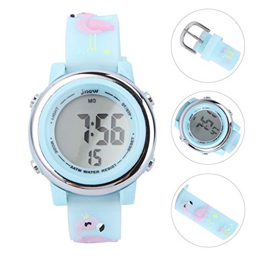 ULTECHNOVO Kids Led Digital Watch 3D Cartoon ImpermeÃ¡vel RelÃ³gios de Pulso ElÃ©tricos RelÃ³gio Esp