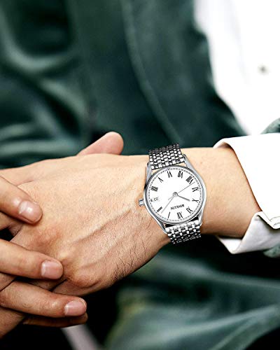 Binlun Ultra Thin Mesh Stainless Steel Watch Band Light Watch Strap Polished Watch Strap Replacement 12Mm/14Mm/16Mm/18Mm/20Mm/22Mm For Men Women With Butterfly Buckle (14Mm, Silver) #TOP2