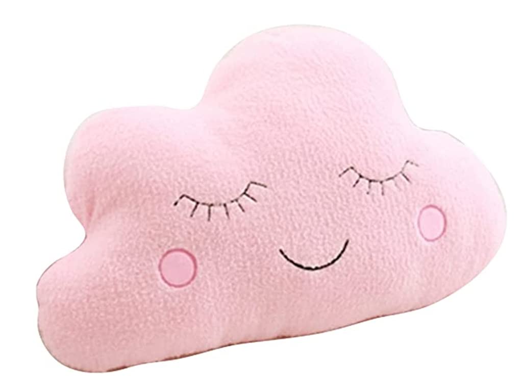 Star Pillow Moon Cloud Fresh Room Decoration Home Cushion Bed Pillow (Clouds 21.5 * 17.7inch/55 * 45cm, Pink)