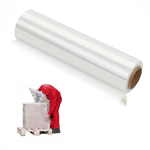 Stretch Wrap Film Heavy Duty 11.8 inch Wide 500ft Shrink Wrap Roll Self Adhering Packing Supplies for Moving, Packing and Pallet Furniture - 11.8" X 500FT
