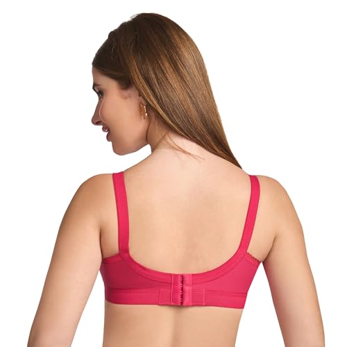 Image of TRYLO KPL Women's Cotton Non-Padded Bra Black /Black Currant /Butter SCOT /Coral /MARUN /Rasberry /Rose Gold /Nude /Sapphire /Skin /White 30 to 40 Available Cups C to I