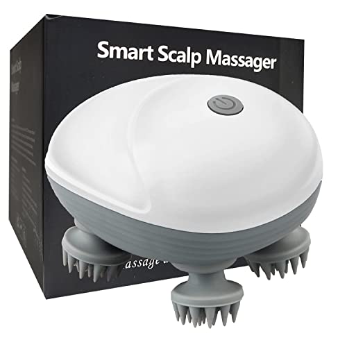 Vinclus Elektrisches Kopfmassagegerät, Knetmassage für den Kopf mit 3 Modi, Tragbar und Wasserdicht, Wiederaufladbar, für die Tiefenreinigung der Haare und die Durchblutung des Kopfes Cover