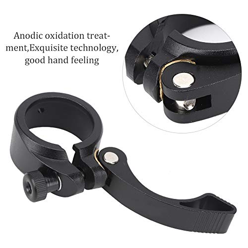 Natudeco 3PCS 40mm Bike Seatpost Clamp Aluminum Alloy Black Lightweight Steel Metal Cycling Seat Bike Universal Quick Release Seatpost for Bicycle Accessory - Thumbnail 4