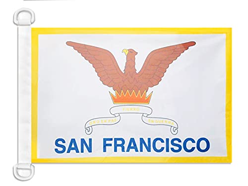 AZ FLAG San Francisco Nautical Flag 18'' x 12'', San Francisco city, California flags 30 x 45 cm, Banner 12x18 in for boat — image 1