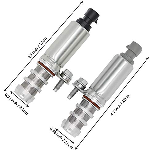 hikotor Intake Exhaust Camshaft Position Actuator Solenoid Control Valve Kit Replacement for Chevy Cobalt HHR Malibu Equinox GMC Terrain Pontiac G6 GM Vehicles 2.0L 2.2L 2.4L Fits to 12655421 12655420