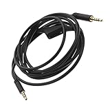 ARTIBETTER ゲーム用イヤホンケーブル ロジテック 対応 マイク ヘッドホン機能対応 高耐久オーディオワイヤー ブラック 安定伝送で使いやすい