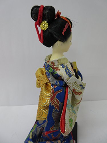 Traditional 9 Inch Japanese Kimono Doll (Fan) By Corporation Protech #TOP4