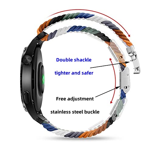 Mazoft 20Mm Braided Bands Compatible With Samsung Galaxy 5 Pro 4 Classic Active 2 46Mm 45Mm 44Mm 42Mm 40Mm Watch, Quick Release Replacement Strap For Samsung Watch 3 41Mm #TOP3