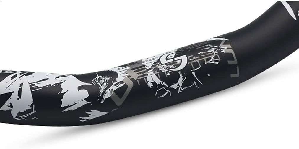 Style de Vie Cross Country Descente VTT Hirondelle Guidon VTT Drop Guidon en Alliage D'aluminium Extra Long Guidon Rise 30mm Pratique (Color : Black, Size : 720mm)