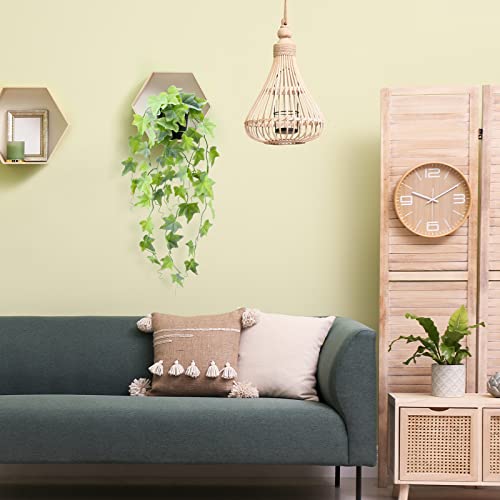 Cewor 1 Pack Artificial Hanging Plants Fake Potted Plants Faux Hanging Ivy Vines For Indoor Outdoor Office Shelves Room Decor (Gray Green) #TOP5