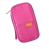 EINFACHES REISE - Sie können vergessen, jedes Mal, wenn Sie Ihren Reisepass, Ihre Bordkarte, Ihren Ausweis oder ein anderes persönliches Dokument verwenden müssen, mehrere Taschen und Brieftaschen durchsuchen zu müssen. Das Travel Wallet RFID ist von unschätzbarem Wert für Flughäfen, überfüllte Marktplätze, Busse, Züge, Sportveranstaltungen und Festivals.