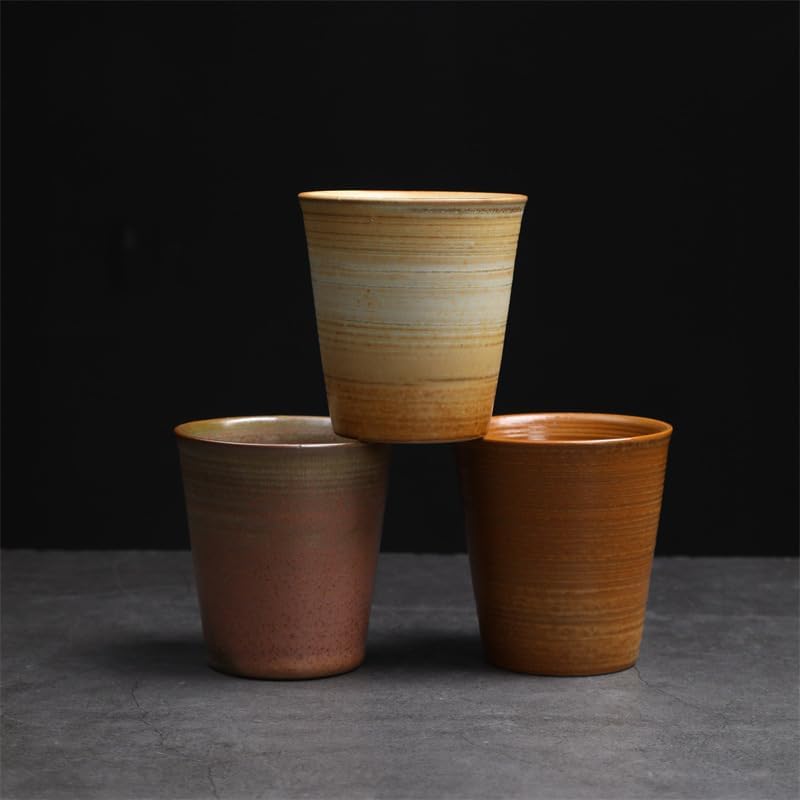 GSOUL Kungfu Tea cup Ceramic Cup Retro Tea Handmade Mug Coffee Creative Breakfast Small Tea Cups